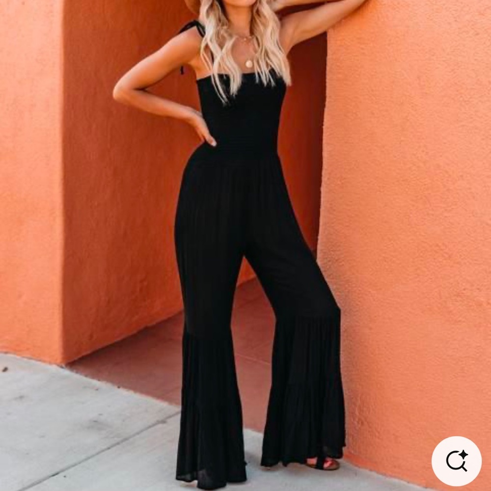Black Bell Bottom Jumpsuit